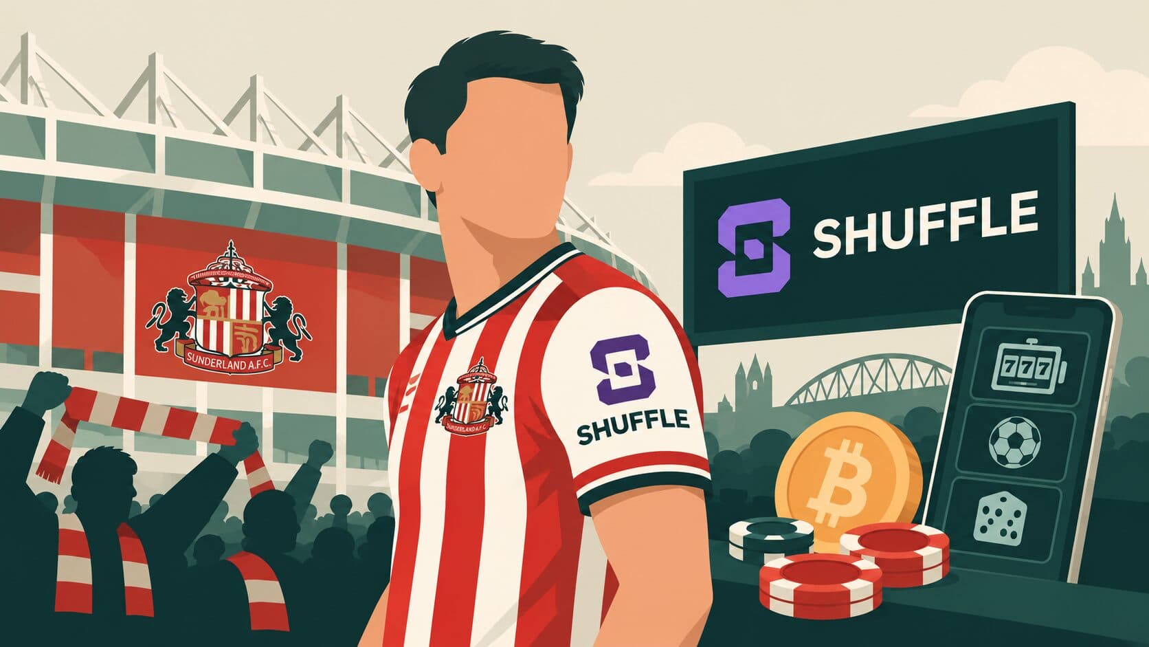 Shuffle Signs Multi-Year Sleeve Sponsorship Deal With Sunderland News Image shuffle and sunderland sign a partnership